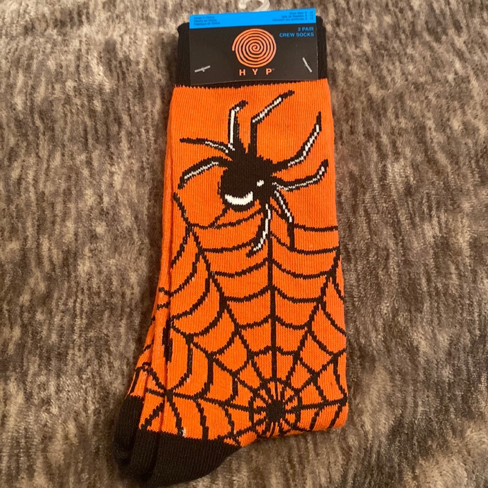 Halloween Spider Web Socks‎